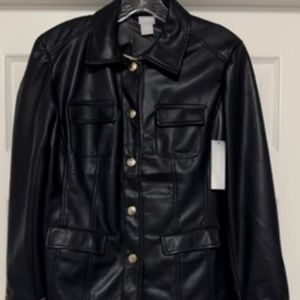 Chicos Faux Leather Jacket